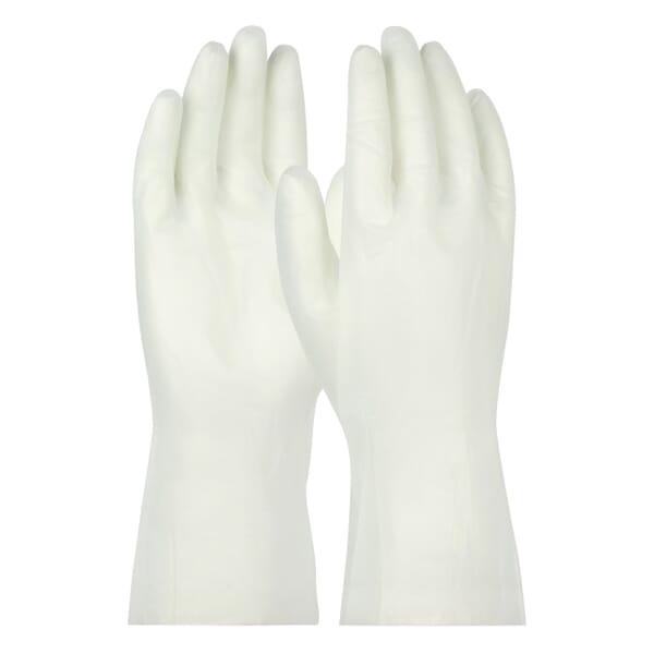 QRP PolyTuff 20GL Latex-Free Chemical Resistant Gloves, L, Polyurethane, Clear, 12 in L, Resists: Abrasion, Chemical, Cut, Puncture, Solvent and Tear, 8 mil THK