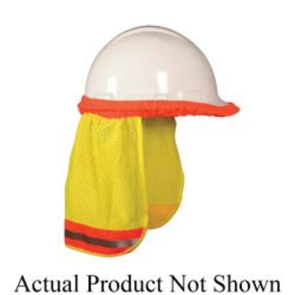 RADWEAR Radically Visible NSG-UNIV 2-Tone Trim Fire Retardant Universal Size Neck Shade, Mesh Pattern, For Use With Cap Style and Full Brim Hard Hat