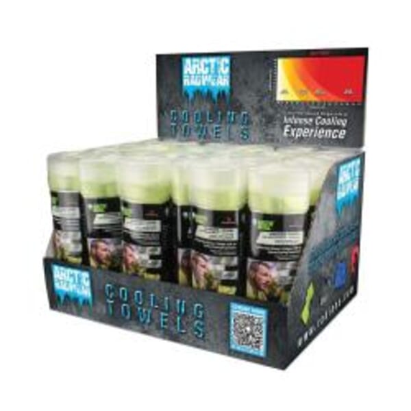 RADWEAR RCS-CD2 Cooling Towel Counter Display, 26 x 17 in, Lime