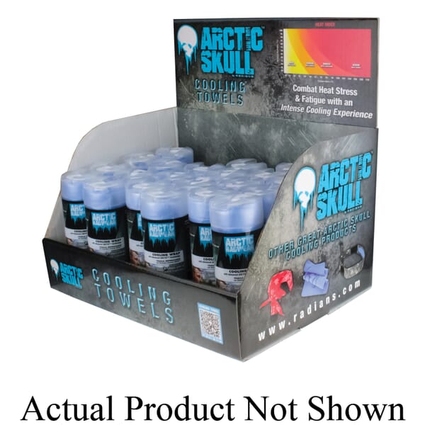 RADWEAR RCS-WCD1 Cooling Towel Counter Display, 26 x 8-1/4 in, Blue