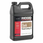 RIDGID 70830 Dark Pipe Thread Cutting Oil, 1 gal Plastic Bottle, Mild Petroleum, Liquid, Black