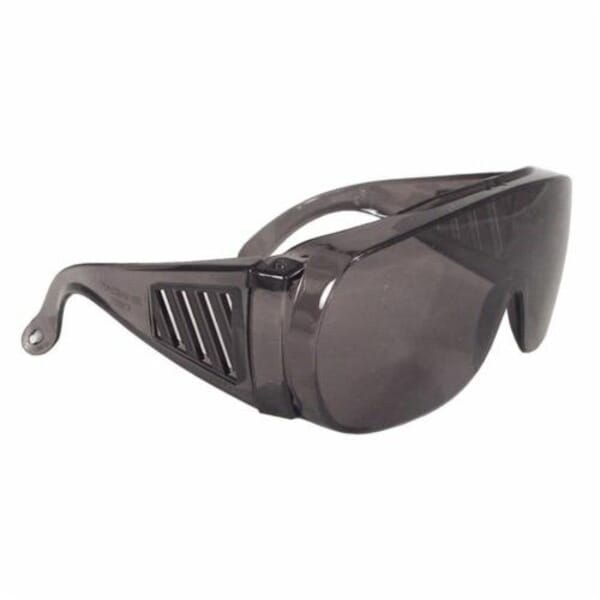 Radians 360-S Chief OTG Safety Eyewear, Hard Coated, Smoke Lens, Plastic Frame, ANSI Z87.1+, cUL Listed