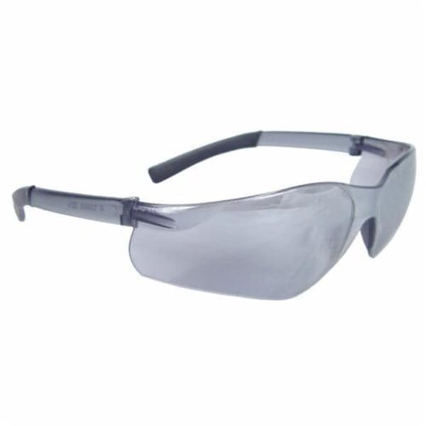 Radians AT1-60 Rad-Atac Lightweight Safety Eyewear, Hard Coat/Impact-Resistant, Silver Mirror Lens, Half Framed Frame, Silver Mirror, Rubber Frame, Polycarbonate Lens, ANSI Z87.1+