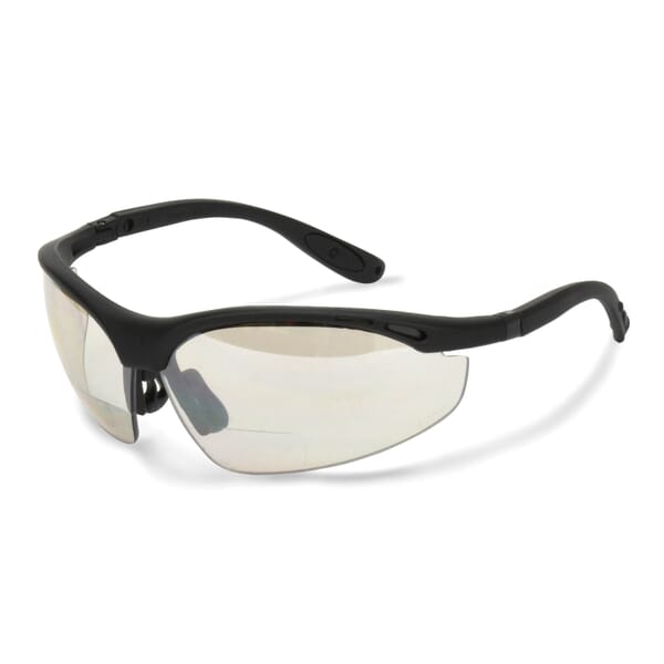 Radians CH1-920 CH1 Cheaters Bi-Focal Safety Eyewear, Hard Coated, Indoor/Outdoor Lens, Half-Frame Frame, Black, Nylon Frame, Polycarbonate Lens, ANSI Z87.1+