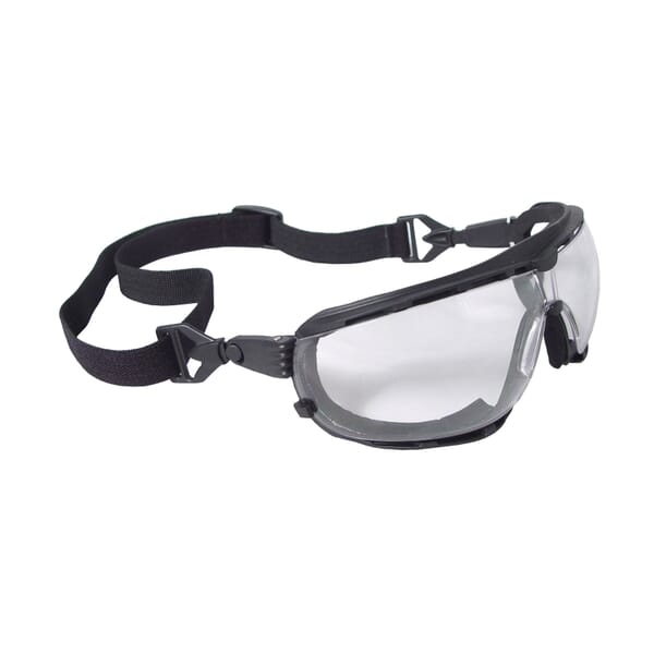 Radians Dagger Easily Adjustable Protective Goggles, 99.9 % UV Protection, Elastic Strap, ANSI Z87.1+
