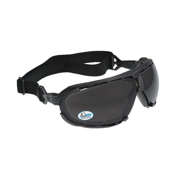 Radians DG1-23 Safety Goggles, Anti-Fog Smoke Lens Polycarbonate Lens, Yes UV Protection, Elastic Strap, ANSI Z87.1