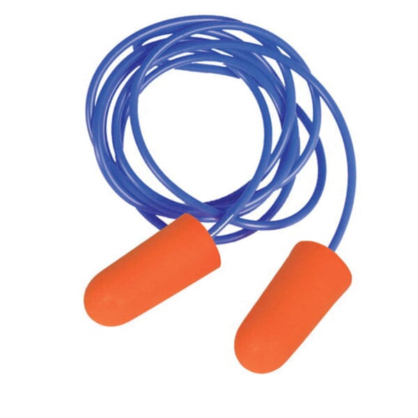 Radians Resistor FP71 Ear Plug, 32 dB Noise Reduction, Tapered Bullet Shape, ANSI S3.19-1974, Disposable, Corded Design