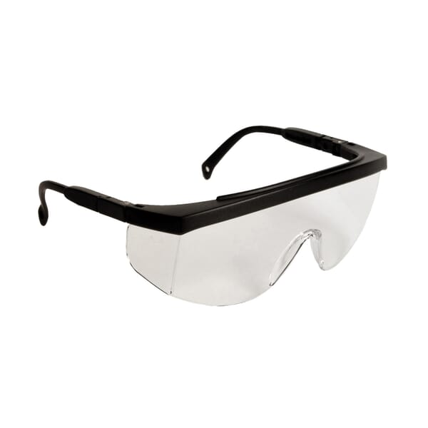 Radians G4J110ID G4 Safety Eyewear, Hard Coat/Impact-Resistant, Clear Lens, Black, Plastic Frame, Polycarbonate Lens, ANSI Z87.1+