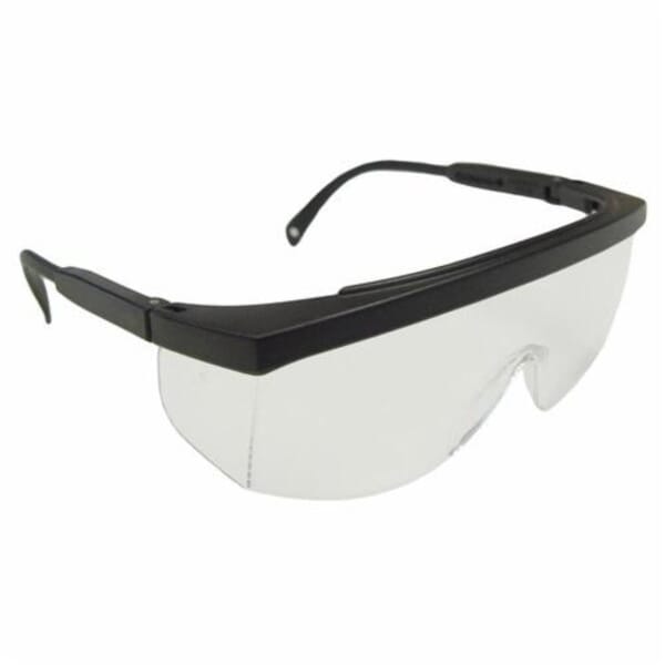 Radians GX0110ID Galaxy Safety Eyewear, Hard Coated, Clear Lens, Black, Polycarbonate Frame, ANSI Z87.1+