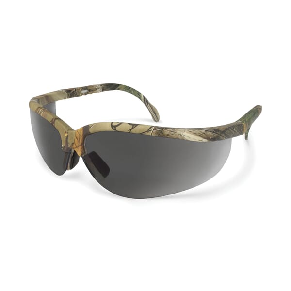 Radians JR4H20ID Journey Safety Eyewear, Smoke Lens, Half-Frame Frame, Realtree Hardwoods Camo, Plastic Frame, Polycarbonate Lens, ANSI Z87.1+, MIL-PRF-31013, cUL Listed