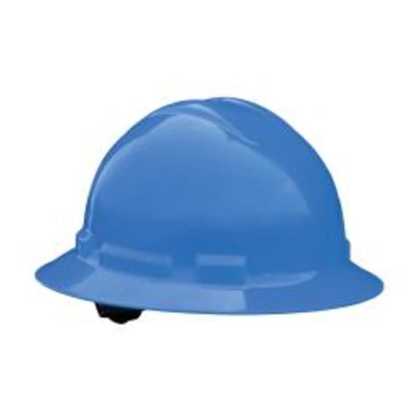 Radians Quartz Full Brim Hard Hat, HDPE, 4-Point Suspension, ANSI Electrical Class Rating: Class E and G, ANSI Impact Rating: Type I, Ratchet Adjustment