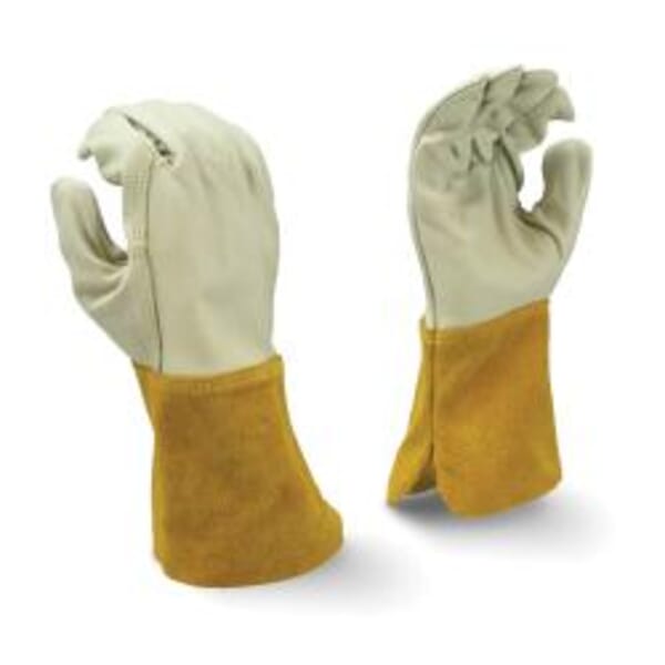 Radians Select Grain MIG/TIG Welding Gloves, M, Cowhide Leather, Gray/Brown, Split Shoulder Cuff