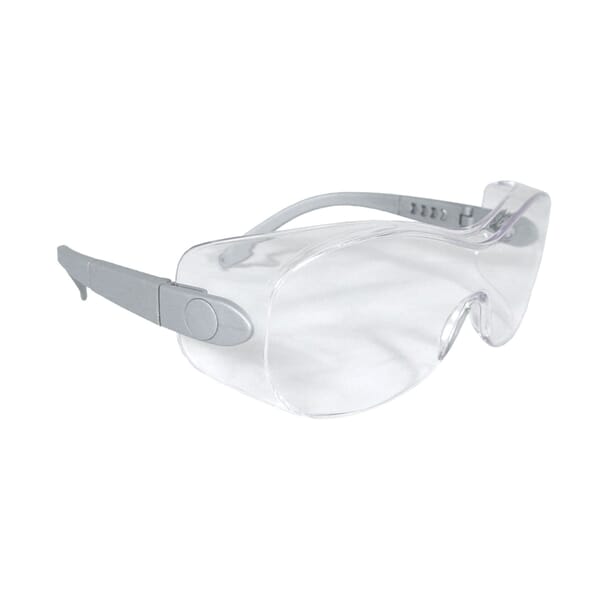 Radians SH6-10 SH6 SHEATH OTG Safety Eyewear, Anti-Fog/Hard Coat/Impact-Resistant, Clear Lens, Plastic Frame, Polycarbonate Lens, ANSI Z87.1+