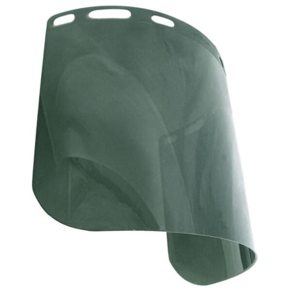Radians V40815-5.0 Face Shield, PETG, 8 in H x 15-1/2 in W x 0.06 in THK Visor, For Use With Hard Hats, ANSI/ISEA Z89.1-2014, Type 1 Class G and E, IRUV 5.0 Lens Shade