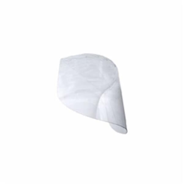 Radians V40815-CP Face Shield, PETG, 8 in H x 15-1/2 in W x 0.04 in THK Visor, For Use With Hard Hats, Clear Lens Shade