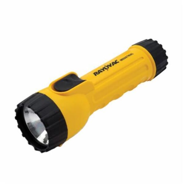 Rayovac I2D-BC Industrial Flashlight, Krypton Bulb, Polypropylene Housing, 17 Lumens