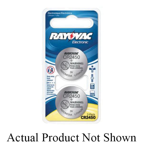 Rayovac KECR2032-2C Electronic Keyless Entry Battery, Lithium, 3 V V Nominal, 2032