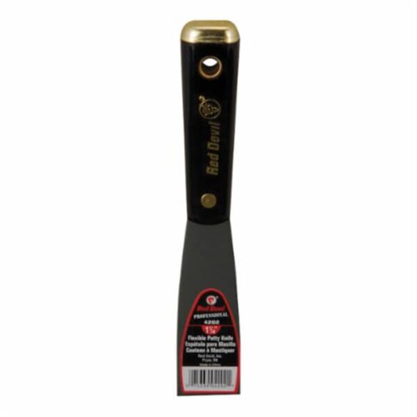 Red Devil 4101 4100 Professional Putty Knife, 1-1/4 in W, Steel Blade, Stiff Blade Flexibility