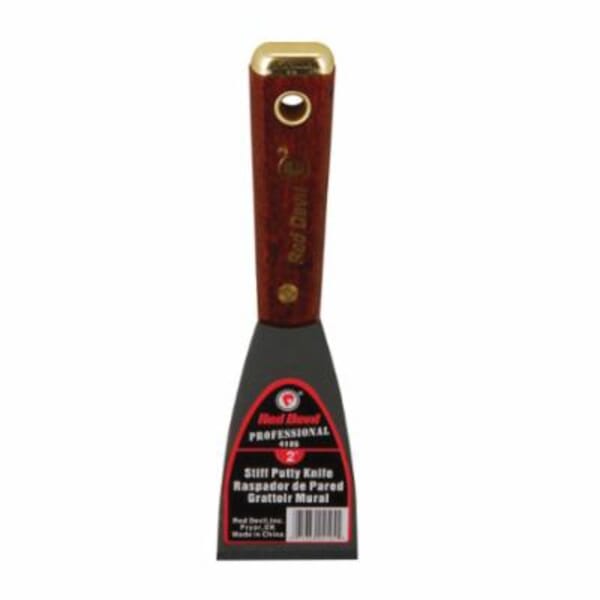 Red Devil 4105 4100 Professional Putty Knife, 2 in W, Steel Blade, Stiff Blade Flexibility