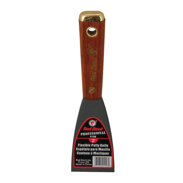 Red Devil 4106 4100 Professional Putty Knife, 2 in W, Steel Blade, Flexible Blade Flexibility