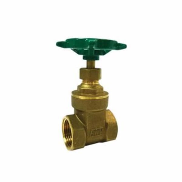 RWV 267 1-1/4 Standard Gate Valve, 1-1/4 in Nominal, Thread End Style, Cast Brass Body, Handwheel Actuator