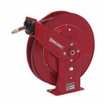 Reelcraft 7670 OLP 7000 Heavy Duty Low Pressure Hose Reel With Hose, 3/8 in ID x 3/5 in OD x 70 ft L Hose, 300 psi Pressure, 19-3/4 in Dia x 3-7/8 in W Reel, Domestic