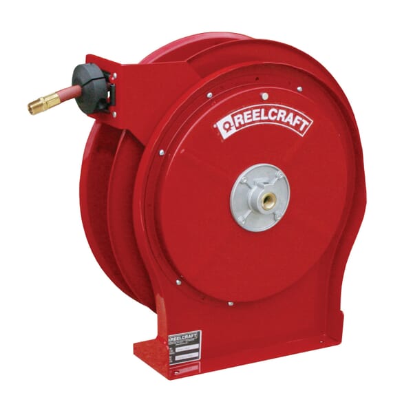 Reelcraft 5650 OLP 5005 Low Pressure Premium Duty Hose Reel With Hose, 3/8 in ID x 3/5 in OD x 50 ft L Hose, 300 psi Pressure, 16-1/2 in Dia x 2-1/2 in W Reel, Domestic