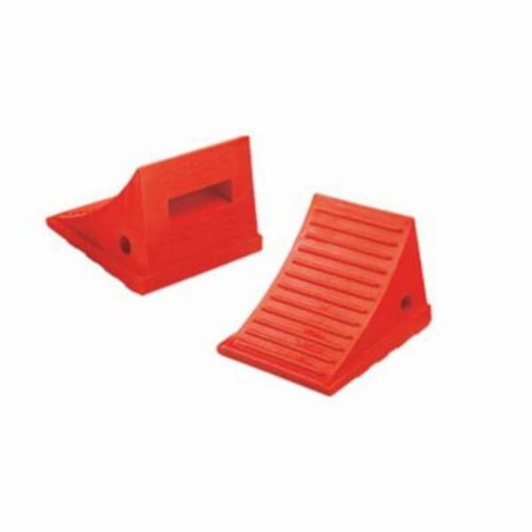 CHECKERS Roadblocks UC1700 General Purpose Wheel Chock, 6-1/4 in H x 7-1/2 in W x 8-1/2 in D, Polyurethane, Orange