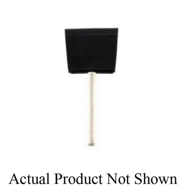 Rubberset 99081610 Economy Flat General Purpose Single Paint Brush, 1 in Foam Brush, Wood Handle, All Paints, Stains, Varnishes