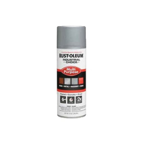 Rust-Oleum 1614830 1600 System Multi-Purpose Enamel Spray Paint, 12 oz Container, Liquid Form, Dull Aluminum, 12 to 15 sq-ft/can Coverage