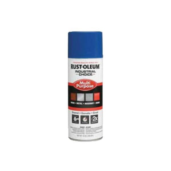 Rust-Oleum 1626830 1600 System Multi-Purpose Enamel Spray Paint, 12 oz Container, Liquid Form, True Blue, 12 to 15 sq-ft/can Coverage