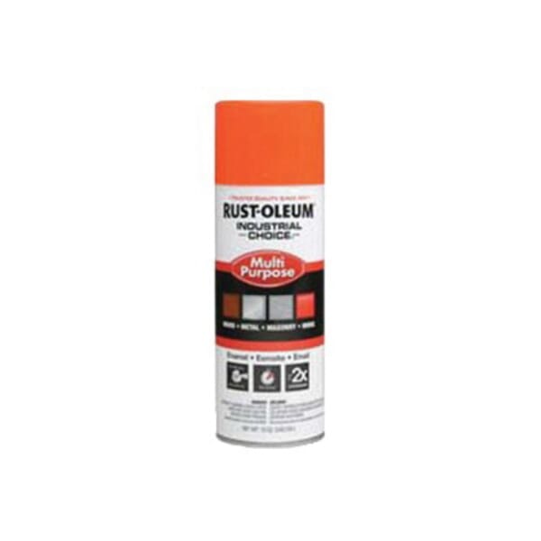 Rust-Oleum 16 1600 System Multi-Purpose Enamel Spray Paint, Rust-Oleum 1600 System Multi-Purpose Enamel Spray Paint, 12 oz Container, Liquid Form, 12 to 15 sq-ft/can Coverage