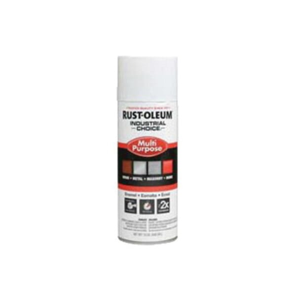 Rust-Oleum 1690830 1600 System Multi-Purpose Enamel Spray Paint, 12 oz Container, Liquid Form, White, 12 to 15 sq-ft/can Coverage