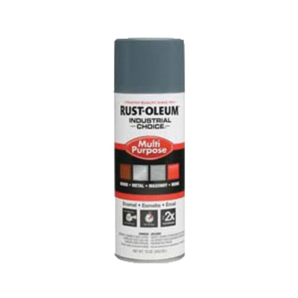 Rust-Oleum 202214 1600 System Multi-Purpose Solvent Based Spray Paint, 12 oz Container, Aerosolized Mist Form, Machine Gray, 12 to 15 sq-ft/can Coverage