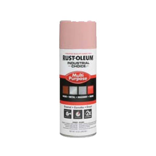 Rust-Oleum 202216 1600 System Multi-Purpose Solvent Based Spray Paint, 12 oz Container, Aerosolized Mist Form, Dusty Pink, 12 to 15 sq-ft/can Coverage