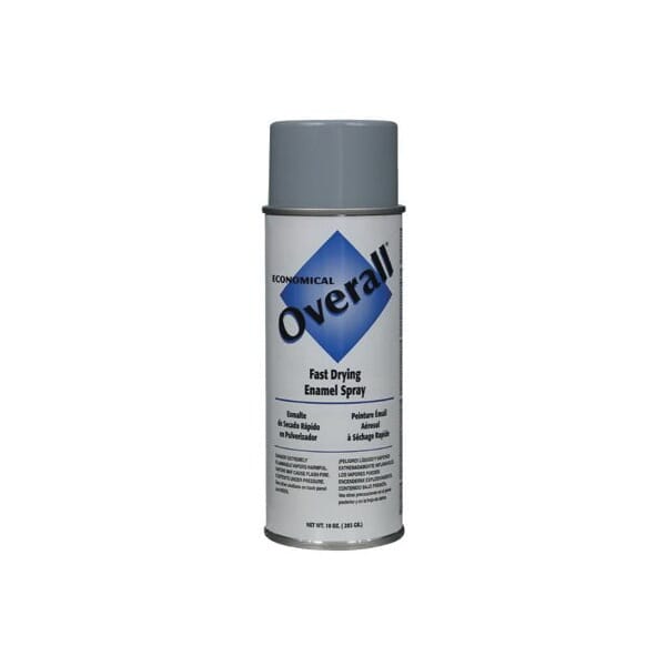 Rust-Oleum 215409 Overall Economical Spray Paint, 10 oz Container, Liquid Form, Light Gray, 5 to 8 sq-ft/can Coverage