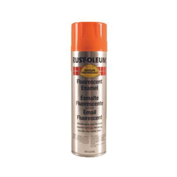 Rust-Oleum 2255838 V2100 System High Performance Rust Preventative Spray Paint, 14 oz Container, Liquid Form, Orange, 10 sq-ft Coverage