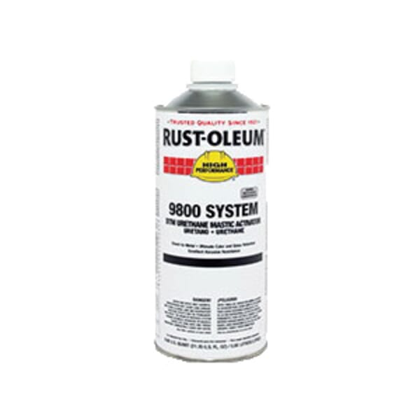 Rust-Oleum 9801501 9800 System 2-Component DTM Urethane Mastic Activator, 1 qt Container, Liquid Form, 160 to 280 sq-ft/gal Coverage