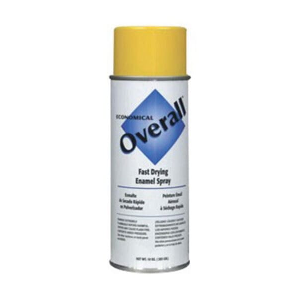 Rust-Oleum V2409830 Overall Economical Enamel Spray Paint, 16 oz Container, Liquid Form, Yellow, 5 to 8 sq-ft/can Coverage