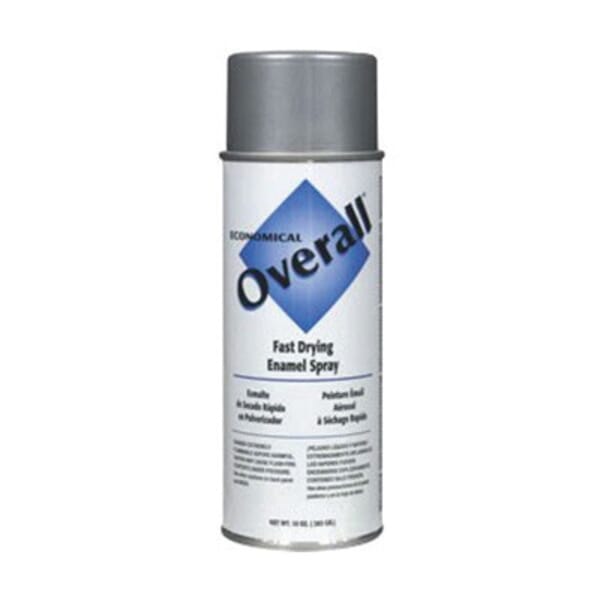 Rust-Oleum V2412830 Overall Economical Enamel Spray Paint, 16 oz Container, Liquid Form, Aluminum, 5 to 8 sq-ft/can Coverage