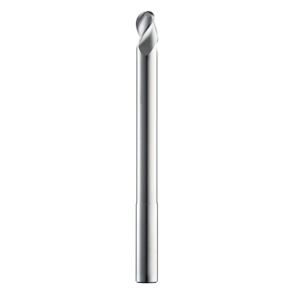 SGS 35012 43EB Ball Nose End Extra Long Length Fractional High Performance High Performance End Mill, 1/2 in Dia Cutter, 5/8 in Length of Cut, 3 Flutes, 1/2 in Dia Shank, 6 in OAL, TB Coated