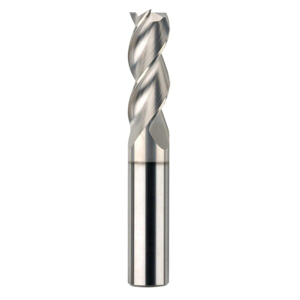 SGS 44891 43MS High Performance Metric Square End End Mill, 4 mm Dia Cutter, 11 mm Length of Cut, 3 Flutes, 6 mm Dia Shank, 55 mm OAL, TB Coated