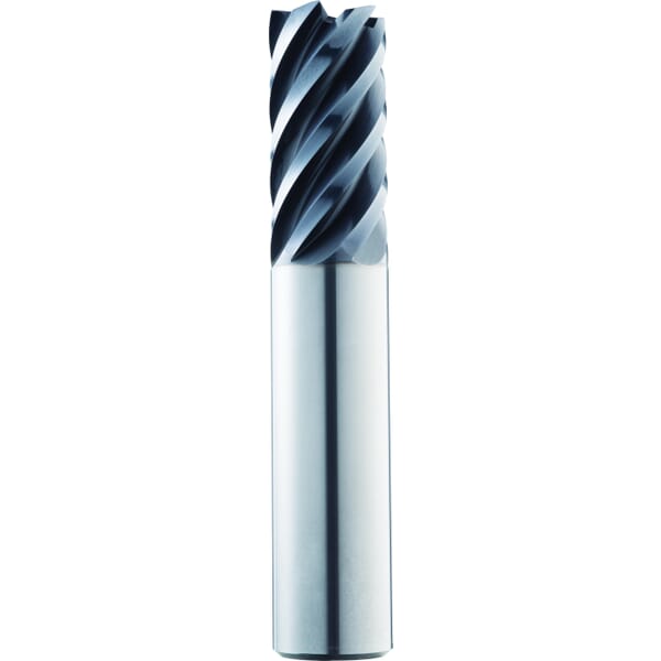 SGS 35102 51S Fractional High Performance HSM Square End High Performance End Mill, 1/2 in Dia Cutter, 1-1/4 in Length of Cut, 6 Flutes, 1/2 in Dia Shank, 3 in OAL, TA Coated