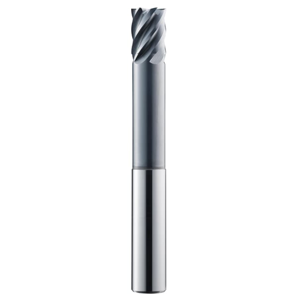 SGS 35108 51S Fractional High Performance HSM Square End High Performance End Mill, 1/2 in Dia Cutter, 5/8 in Length of Cut, 6 Flutes, 1/2 in Dia Shank, 4 in OAL, TA Coated