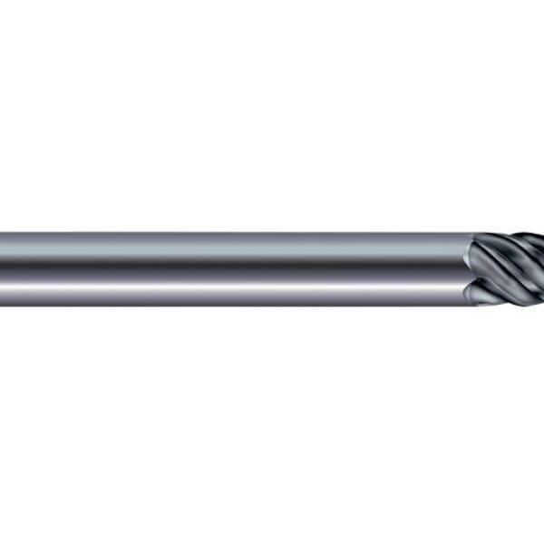 SGS 36140 57S Fractional High Performance Square End High Performance End Mill, 1/4 in Dia Cutter, 17/32 in Length of Cut, 6 Flutes, 1/4 in Dia Shank, 3-1/2 in OAL, TA Coated