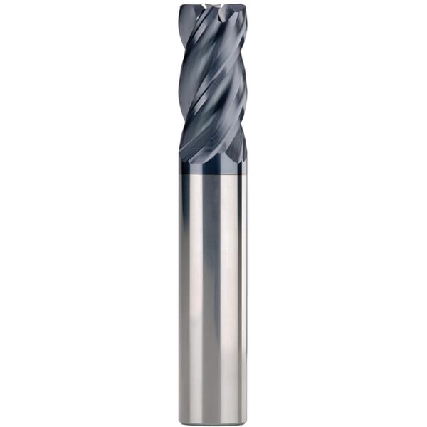 SGS 36859 Z-Carb-AP Z1PCR Center Cutting High Performance Regular Length Single End Variable Rake End Mill, 1/2 in Dia Cutter, 0.03 in Corner Radius, 1-1/4 in Length of Cut, 4 Flutes, 1/2 in Dia Shank, 3-1/4 in OAL, TX Coated