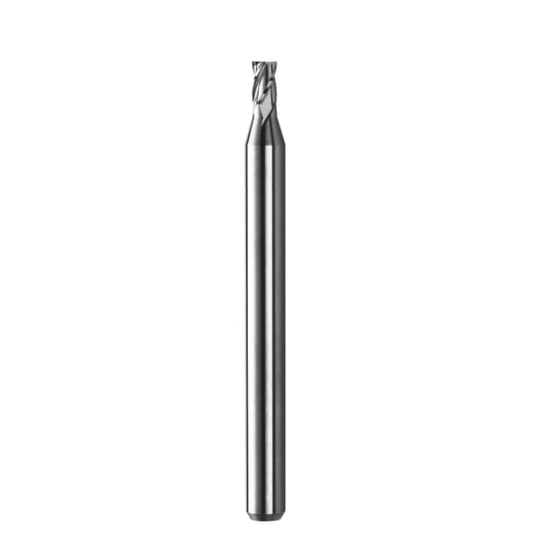 SGS 02482 M4S Fractional Micro Square End End Mill, 0.053 in Dia Cutter, 0.159 in Length of Cut, 4 Flutes, 1/8 in Dia Shank, 1-1/2 in OAL, TA Coated