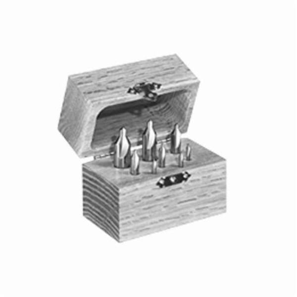 SGS 57075 301 Double End Combined Drill and Countersink Set, #00 Min Trade Size, #6 Max Trade Size, 118 deg Included, 16 Pieces, Micrograin Solid Carbide, Bright