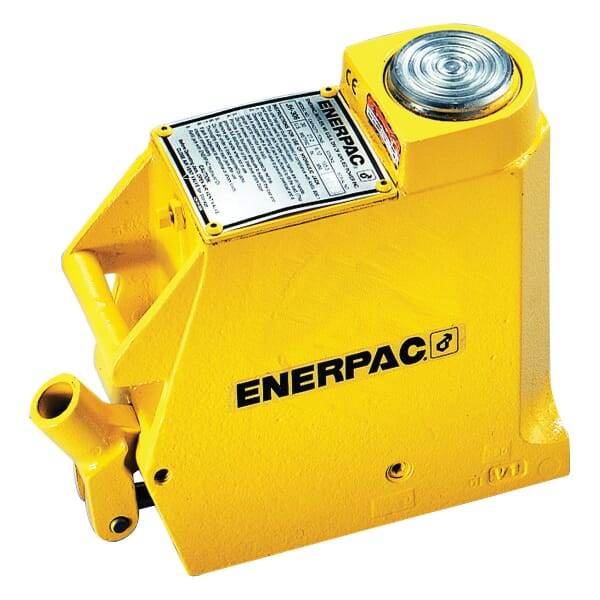 Enerpac JHA-73 Hand Bottle Jack, 7 ton Lifting, 5-1/4 in H Min, 8-1/4 in H Max, 3 in L Stroke, 6.25 in L x 2.88 in W Base