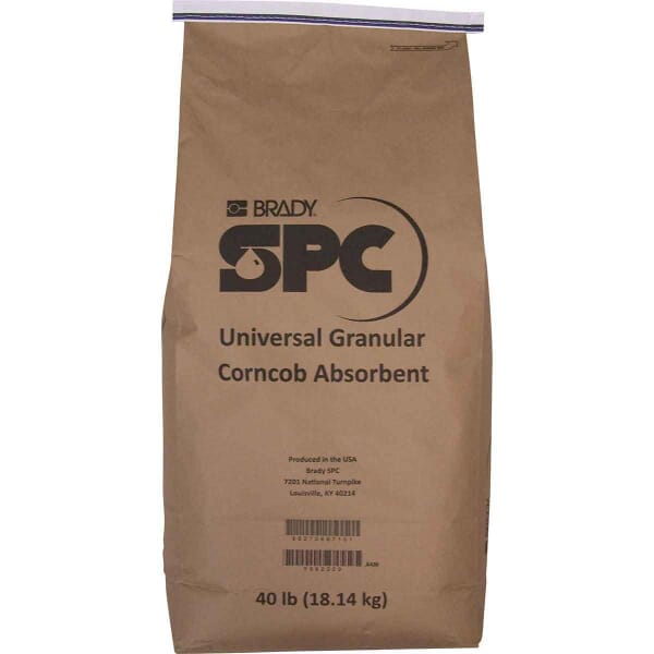 SPC DZ-100 Granular Absorbent, 40 lb Bag, 8.5 gal Absorption, Fluids Absorbed: Universal